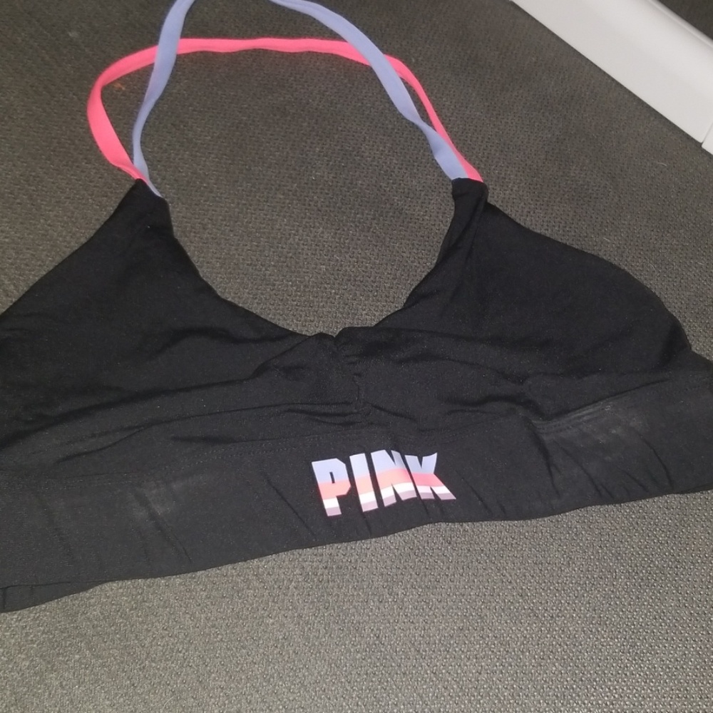 PINK over the neck lounge bra